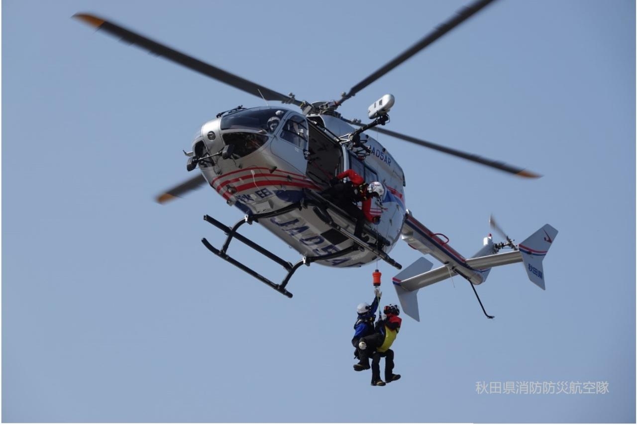 【消防防災航空隊】新任航空隊員訓練 －秋田県 ｜BtoBプラットフォーム 業界チャネル