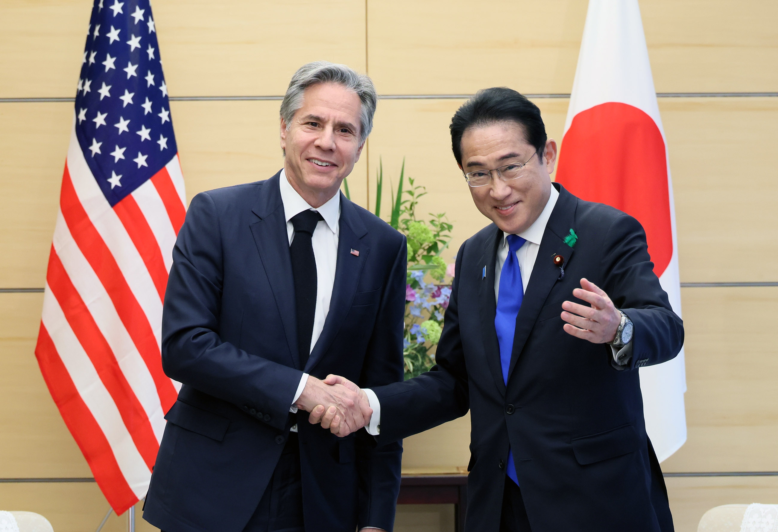 岸田総理はアメリカ合衆国のアントニー・ブリンケン国務長官による表敬を受けました -首相官邸|BtoBプラットフォーム 業界チャネル